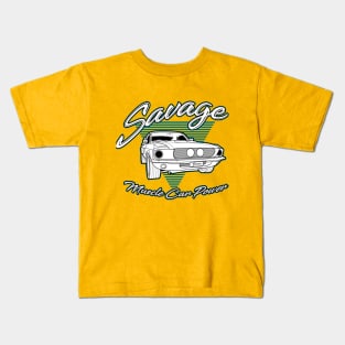 Savage Muscle Car Kids T-Shirt